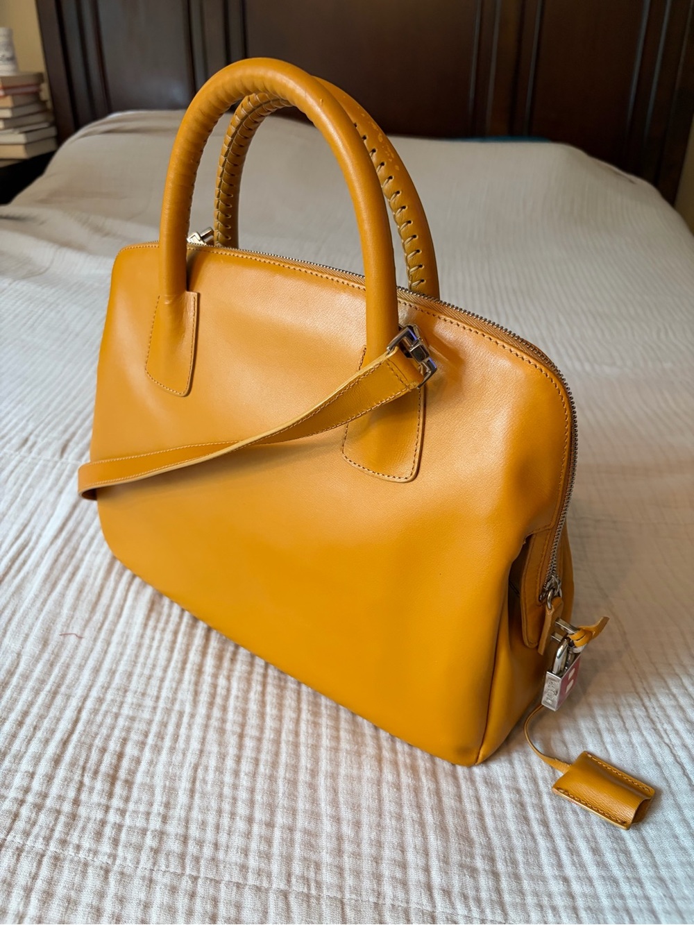 Vintage Bally Structured Satchel
